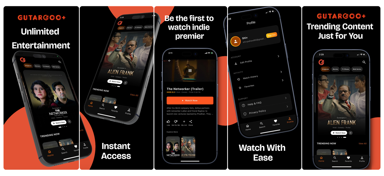 Gutargoo + App Screens